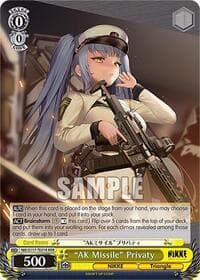 "AK Missile" Privaty (RRR) - GODDESS OF VICTORY: NIKKE - Weiss Schwarz card