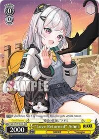 "Love Returned" Admi (RRR) - GODDESS OF VICTORY: NIKKE - Weiss Schwarz card