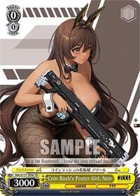 Coin Rush's Poster Girl, Noir - GODDESS OF VICTORY: NIKKE - Weiss Schwarz card