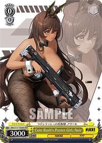Coin Rush's Poster Girl, Noir (RRR) - GODDESS OF VICTORY: NIKKE - Weiss Schwarz card