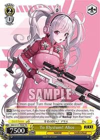 To Elysium! Alice - GODDESS OF VICTORY: NIKKE - Weiss Schwarz card