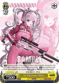 To Elysium! Alice (RRR) - GODDESS OF VICTORY: NIKKE - Weiss Schwarz card