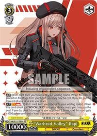 "Warhead Volley" Rapi - GODDESS OF VICTORY: NIKKE - Weiss Schwarz card