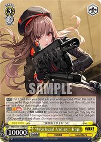 "Warhead Volley" Rapi (SR) - GODDESS OF VICTORY: NIKKE - Weiss Schwarz card