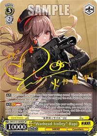 "Warhead Volley" Rapi (SP) (Gold Stamp) - GODDESS OF VICTORY: NIKKE - Weiss Schwarz card