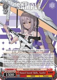 Honed Sword Skills, Scarlet - GODDESS OF VICTORY: NIKKE - Weiss Schwarz card