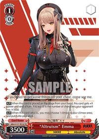 "Altruism" Emma - GODDESS OF VICTORY: NIKKE - Weiss Schwarz card