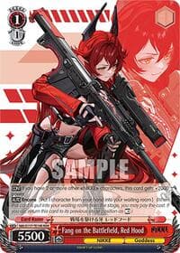 Fang on the Battlefield, Red Hood (RRR) - GODDESS OF VICTORY: NIKKE - Weiss Schwarz card