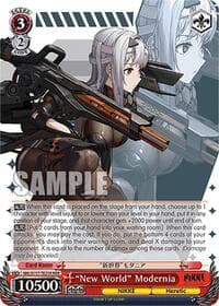 "New World" Modernia (RRR) - GODDESS OF VICTORY: NIKKE - Weiss Schwarz card