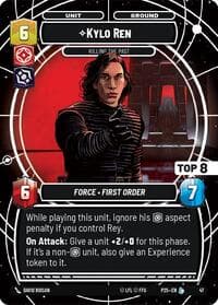 Kylo Ren - Killing the Past (Top 8) - Organized Play Promos - Star Wars: Unlimited card