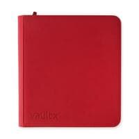 Vault X Zip Binder XL Exo-Tec - Red 12 Pocket - Vault X Card Binders - Storage Albums card