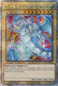 Blue-Eyes White Dragon (New Art) (Quarter Century Secret Rare) - Quarter Century Stampede - YuGiOh card