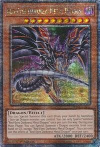 Red-Eyes Darkness Metal Dragon (Alternate Art) (Quarter Century Secret Rare) - Quarter Century Stampede - YuGiOh card