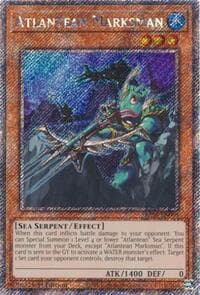 Atlantean Marksman (Platinum Secret Rare) - Quarter Century Stampede - YuGiOh card