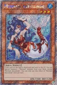 Mermail Abysslinde (Platinum Secret Rare) - Quarter Century Stampede - YuGiOh card