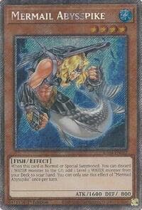 Mermail Abysspike (Platinum Secret Rare) - Quarter Century Stampede - YuGiOh card