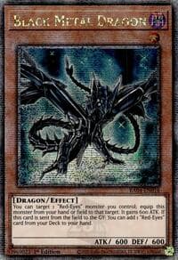 Black Metal Dragon (Quarter Century Secret Rare) - Quarter Century Stampede - YuGiOh card