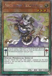Archfiend Eccentrick (Platinum Secret Rare) - Quarter Century Stampede - YuGiOh card