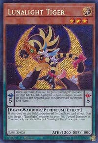 Lunalight Tiger (Secret Rare) - Quarter Century Stampede - YuGiOh card