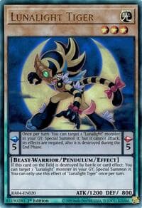 Lunalight Tiger (PUR) - Quarter Century Stampede - YuGiOh card