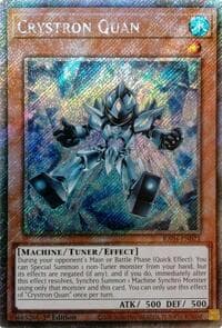 Crystron Quan (Platinum Secret Rare) - Quarter Century Stampede - YuGiOh card