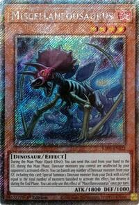 Miscellaneousaurus (Platinum Secret Rare) - Quarter Century Stampede - YuGiOh card