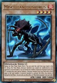 Miscellaneousaurus (PUR) - Quarter Century Stampede - YuGiOh card