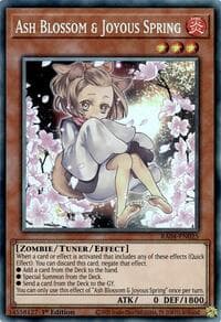 Ash Blossom & Joyous Spring (Alternate Art) (PCR) - Quarter Century Stampede - YuGiOh card