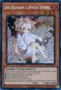 Ash Blossom & Joyous Spring (Alternate Art) (Secret Rare) - Quarter Century Stampede - YuGiOh card
