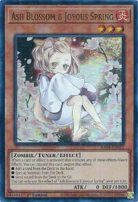 Ash Blossom & Joyous Spring (Alternate Art) (UR) - Quarter Century Stampede - YuGiOh card