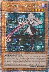 Sky Striker Ace - Raye (Quarter Century Secret Rare) - Quarter Century Stampede - YuGiOh card