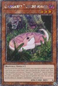 Danger!? Tsuchinoko? (Platinum Secret Rare) - Quarter Century Stampede - YuGiOh card