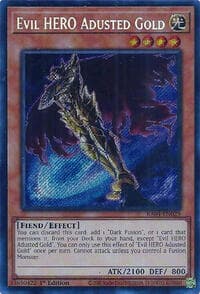 Evil HERO Adusted Gold (Secret Rare) - Quarter Century Stampede - YuGiOh card