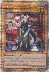 Chamber Dragonmaid (Quarter Century Secret Rare) - Quarter Century Stampede - YuGiOh card