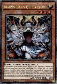 Blazing Cartesia, the Virtuous (New Art) (Quarter Century Secret Rare) - Quarter Century Stampede - YuGiOh card