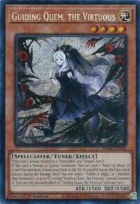 Guiding Quem, the Virtuous (Secret Rare) - Quarter Century Stampede - YuGiOh card