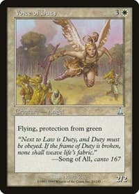 Voice of Duty - Urza's Destiny - Magic: The Gathering card