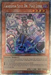 Vanquish Soul Dr. Mad Love (Platinum Secret Rare) - Quarter Century Stampede - YuGiOh card