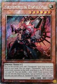 Fiendsmith Engraver (Platinum Secret Rare) - Quarter Century Stampede - YuGiOh card