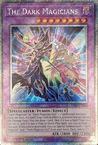 The Dark Magicians (Platinum Secret Rare) - Quarter Century Stampede - YuGiOh card