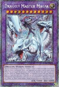 Dragon Master Magia (Platinum Secret Rare) - Quarter Century Stampede - YuGiOh card