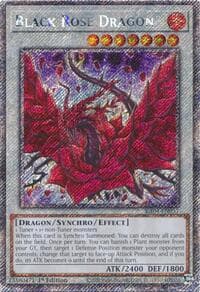 Black Rose Dragon (Platinum Secret Rare) - Quarter Century Stampede - YuGiOh card