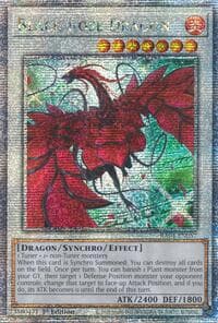Black Rose Dragon (Alternate Art) (Quarter Century Secret Rare) - Quarter Century Stampede - YuGiOh card