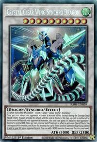Crystal Clear Wing Synchro Dragon (PCR) - Quarter Century Stampede - YuGiOh card