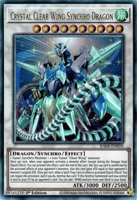 Crystal Clear Wing Synchro Dragon (PUR) - Quarter Century Stampede - YuGiOh card