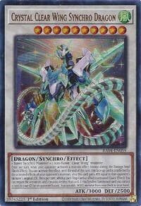 Crystal Clear Wing Synchro Dragon (UR) - Quarter Century Stampede - YuGiOh card