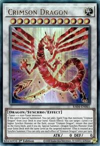 Crimson Dragon (PUR) - Quarter Century Stampede - YuGiOh card
