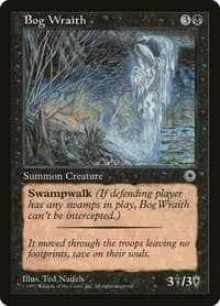 Bog Wraith - Portal - Magic: The Gathering card
