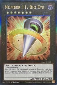 Number 11: Big Eye (PUR) - Quarter Century Stampede - YuGiOh card