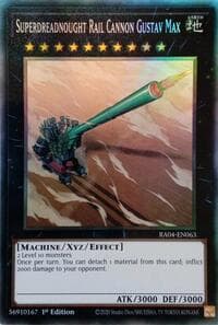 Superdreadnought Rail Cannon Gustav Max (PCR) - Quarter Century Stampede - YuGiOh card